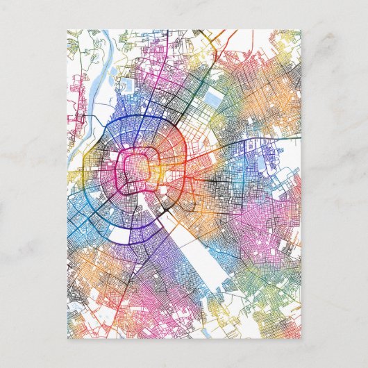 ボリビア サンタクルスデラシエラ市地図 ポストカード (正面)