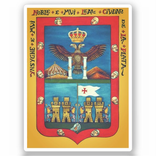 ボリビア、スクレのシール シール (正面)