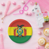 ボリビア、ボリビア国旗のパーティー、誕生日/スポーツ ペーパープレート (パーティー)