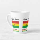 ボリビア ボリビア国旗 オーダーメイド カフェラテマグ (左アングル)