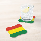 ボリビア（ボリビア）国旗 ペーパーコースター (インサイチュ)