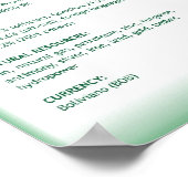 ボリビア ポスター (角)