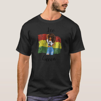 ボリビア レオ クイーン アフロ ヘア アフリカ系 ボリビア女性 Tシャツ
