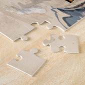 ボリビア・ヴィンテージ旅行ポスター ジグソーパズル (側面)