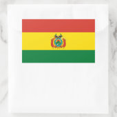 ボリビア*国旗のシールBandera de Bolivia 長方形シール (バッグ)