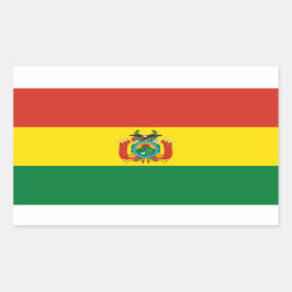 ボリビア*国旗のシールBandera de Bolivia 長方形シール