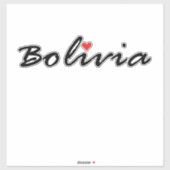 ボリビア。私はボリビアが大好きだ シール (シート)