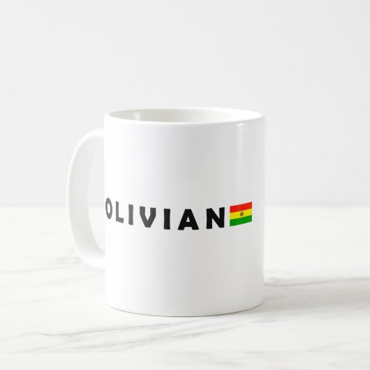 ボリビア、私はボリビアが大好き コーヒーマグカップ (正面左)