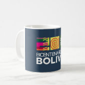 ボリビアTaza bicentenario de Bolivia コーヒーマグカップ (正面左)