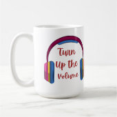 ボリュームを上げる コーヒーマグカップ (左)