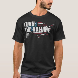 ボリュームを上げろ ニューヨークの恋人 愛国 アメリカ Tシャツ
