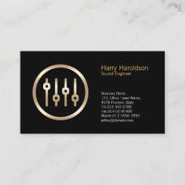 ボリュームスライダアイコンSound Engineer名刺 名刺