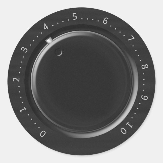 ボリュームノブのシール ラウンドシール (正面)