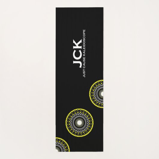 ボリューム1のカレイドスコープアート26 ヨガマット (裏面)