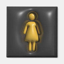 ボリューム，女の子，女性 マグネット