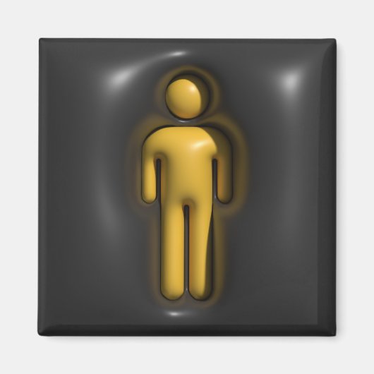 ボリューム，男の子，男 マグネット (正面)