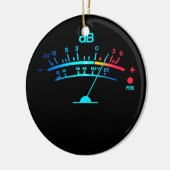 ボリュームVUメーターヴィンテージオーディオエンジニアレコーディング セラミックオーナメント (左)