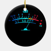 ボリュームVUメーターヴィンテージオーディオエンジニアレコーディング セラミックオーナメント (裏面)