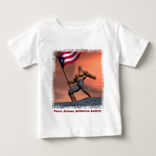 ボリ誇りを持ったグア!!! ベビーTシャツ (正面)