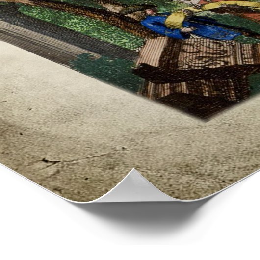 ボルカメルシトラスレモンイタリアンランドスケープポスター ポスター (角)