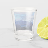 ボルカルックアウトのベルフィールド湖 ショットグラス (裏面)