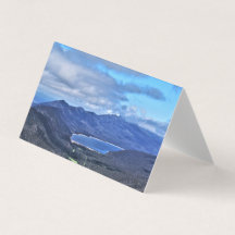 ボルカルックアウトグリーティングカードからのベルフィールド湖