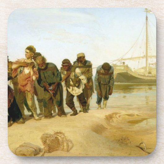 ボルガ1870-73年のボートの漕ぎ手 コースター (正面)
