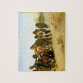 ボルガ1870-73年のボートの漕ぎ手 ジグソーパズル (縦)