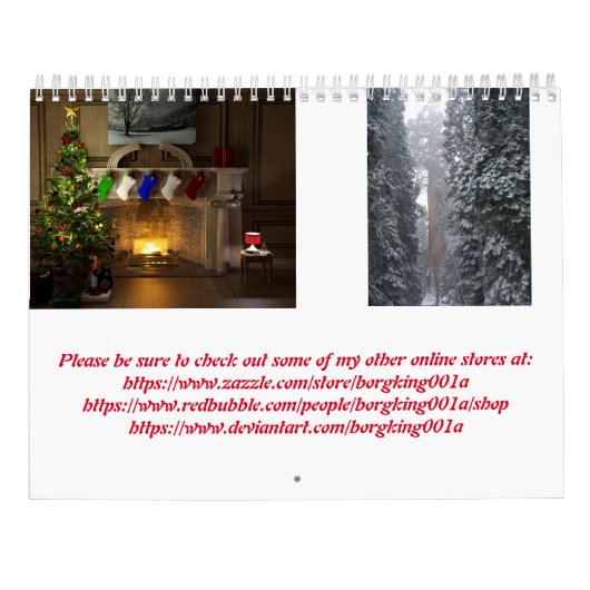 ボルグ・キングの2024年カレンダー カレンダー (裏面)