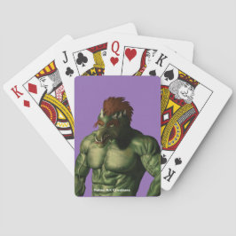 ボルケーノトロルバケーションポートレートファンタジーアートカード トランプ