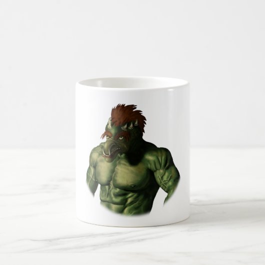 ボルケーノトロルバケーション写真ファンタジーコーヒーカップ コーヒーマグカップ (中央)