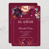 ボルゴニア65番目のアイディアデフィエスタデクンプレニャノスパラ 招待状 (正面/裏面)