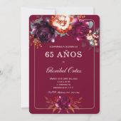 ボルゴニア65番目のアイディアデフィエスタデクンプレニャノスパラ 招待状 (正面)