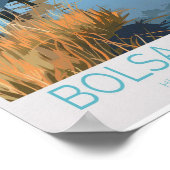 ボルサチカ旅行ポスター – カリフォルニア州ビーチ ポスター (角)