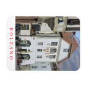 ボルザノワルサースクエア建物ビュー冷蔵庫用マグネット マグネット (横)