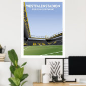 ボルシア・ドルトムントのポスターのイラスト ポスター (ホームオフィス)
