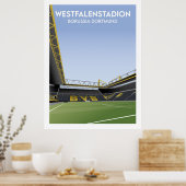 ボルシア・ドルトムントのポスターのイラスト ポスター (キッチン)