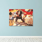 ボルシェビク， 1920 キャンバスプリント (インサイチュ (ウッドフロア))