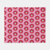 ボルシュトイースタンヨーロッパレッドビーベットスープ フリースブランケット (正面(横))