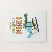 ボルジョミ国立公園のジョージアの地図 ジグソーパズル (横)