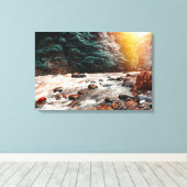 ボルジョミ川 キャンバスプリント (インサイチュ (ウッドフロア))