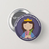 ボルセナの聖クリスティーナ 缶バッジ (正面&裏面)