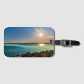 ボルセナ、イタリア風光明媚な夕日 ラゲッジタグ (正面横)