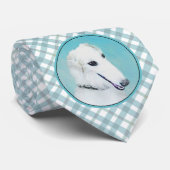 ボルゾイさん – 絵画かわいいオリジナルの犬の絵 ネクタイ (ロール)