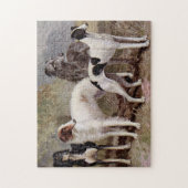 ボルゾイとシグハウンド ジグソーパズル (縦)