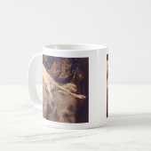 ボルゾイのくつろぎ コーヒーマグカップ (正面左)