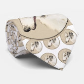 ボルゾイのオリジナルド絵画ッグアート ネクタイ (ロール)