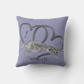 ボルゾイのクッションが大好き クッション (裏面)