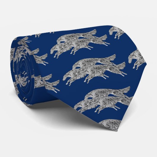 ボルゾイのタイの跳躍 ネクタイ (ロール)
