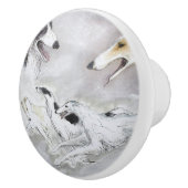 ボルゾイのダンス セラミックノブ (右)